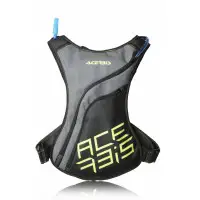 Zaino moto Acerbis WATER SATUH con sacca idrica Nero Giallo Fluo