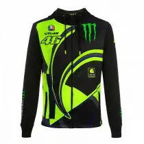 Felpa VR46 REPLICA Monster 46 Nero
