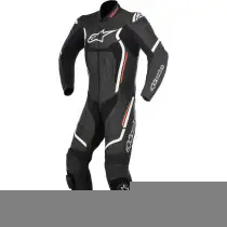 Tuta moto pelle intera Alpinestars MOTEGI V2 1PC nero bianco