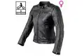 Giacca moto donna pelle Carburo TWISTER LADY CE certificata Nero