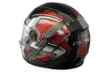 LS2 FT2 Split Full Face Helmet - Col. Gloss Black/Red