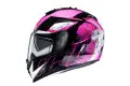 HJC IS17 full face helmet Pink Rocket MC8