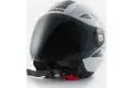 Casco jet Blauer BRAT Bianco Nero