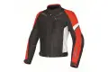 Dainese AIR-3 TEX motorcyle jacket black-red-white