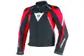 Dainese Raptors Tex Jacket black red white