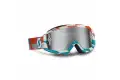 Scott Oxide Hustle MX cross goggles Orange Turquoise