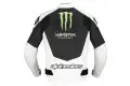 Alpinestars GP-M Monster leather jacket black white green