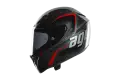AGV GT Veloce TXT full face helmet Black Gunmetal Red