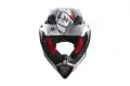 Agv AX-8 Carbon Multi Carbotech white red off-road helmet