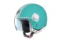 Nolan N20 Traffic Caribe Plus Green Sea jet helmet