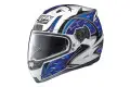 Nolan N85 Fight N-com fullface helmet white-blue