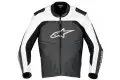 Alpinestars SP Leather motorcycle jacket black-white