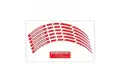 Barracuda universal Stripes kit Red for motorbikes wheels