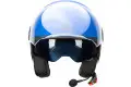 Casco jet Befast Rapid Connect Blu Opaco con interfono integrato