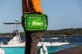 Amphibious Compass Clear waterproof messenger bag 17 litres Green