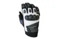 Befast Octan Evo summer leather gloves Black White Gray