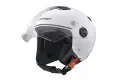 Casco demi-jet Befast Midi J bianco lucido