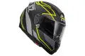 Casco integrale LS2 FF397 Vector Vantage Nero opaco Giallo