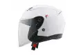 Casco jet Befast Top J bianco lucido