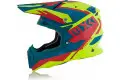 Acerbis Impact 3.0 off road fiber helmet Blue Yellow Red