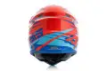 Off road helmet Acerbis Impact 3.0 Red Fluo blue
