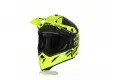 Acerbis IMPACT STEEL CARBON cross helmet in fluo Yellow fiber