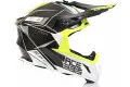 Acerbis STEEL CARBON cross helmet white yellow