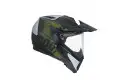 Casco cross Agv AX-8 Dual Carbon Multi Namib carbon silver verde