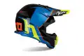 Airoh Terminator Open Vision Slider cross fiber helmet azure gloss