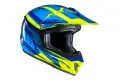 HJC CL-XY II BATOR kid off road helmet MC3H Blue light Blue fluo Yellow