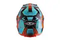 HJC FX-cross Piston MC4 cross helmet light blue orange