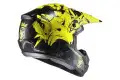 HJC CS-MX II Graffed MC4HSF cross helmet yellow black