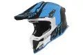 Just1 J12 Syncro cross helmet Blue Carbon Matt