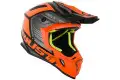 Just1 J38 Blade cross helmet Orange Black Gloss