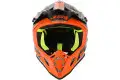 Just1 J38 Blade cross helmet Orange Black Gloss