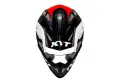 KYT cross helmet Strike Eagle K-MX fiber black red