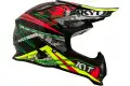 Kyt Strike Eagle Web cross helmet fiber Matt Green Red