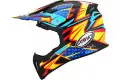 Suomy X-WING DUEL cross helmet Light Blue Red