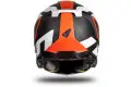 Echus cross helmet in matt black orange fiber