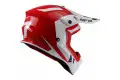 Ufo Plast Quiver Shasta cross helmet Red White