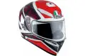 Agv K-3 SV Street Road Multi Pulse white black red Pinlock full face helmet
