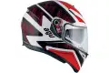 Agv K-3 SV Street Road Multi Pulse white black red Pinlock full face helmet