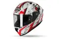 Airoh Valor Jackpot full face helmet White Red Gloss