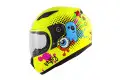 Kappa full face kid helmet J04 Boom gloss fluo yellow