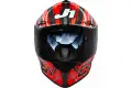 Just1 J-Gpr full face helmet in carbon Replica Torres Red