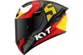 Kyt TT-COURSE FLUX full face helmet Red Black Yellow
