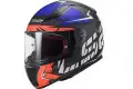 LS2 FF353 RAPID CROMO full face helmet MATT FLUO ORANGE BLUE