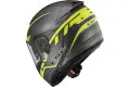 LS2 full-face helmet FF390 Breaker Split Matt Titanium Hi-Vision Yellow