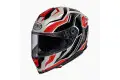 Premier HYPER RW2 fiber full face helmet white black red