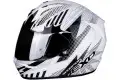 Scorpion EXO 390 POP full face helmet White Black